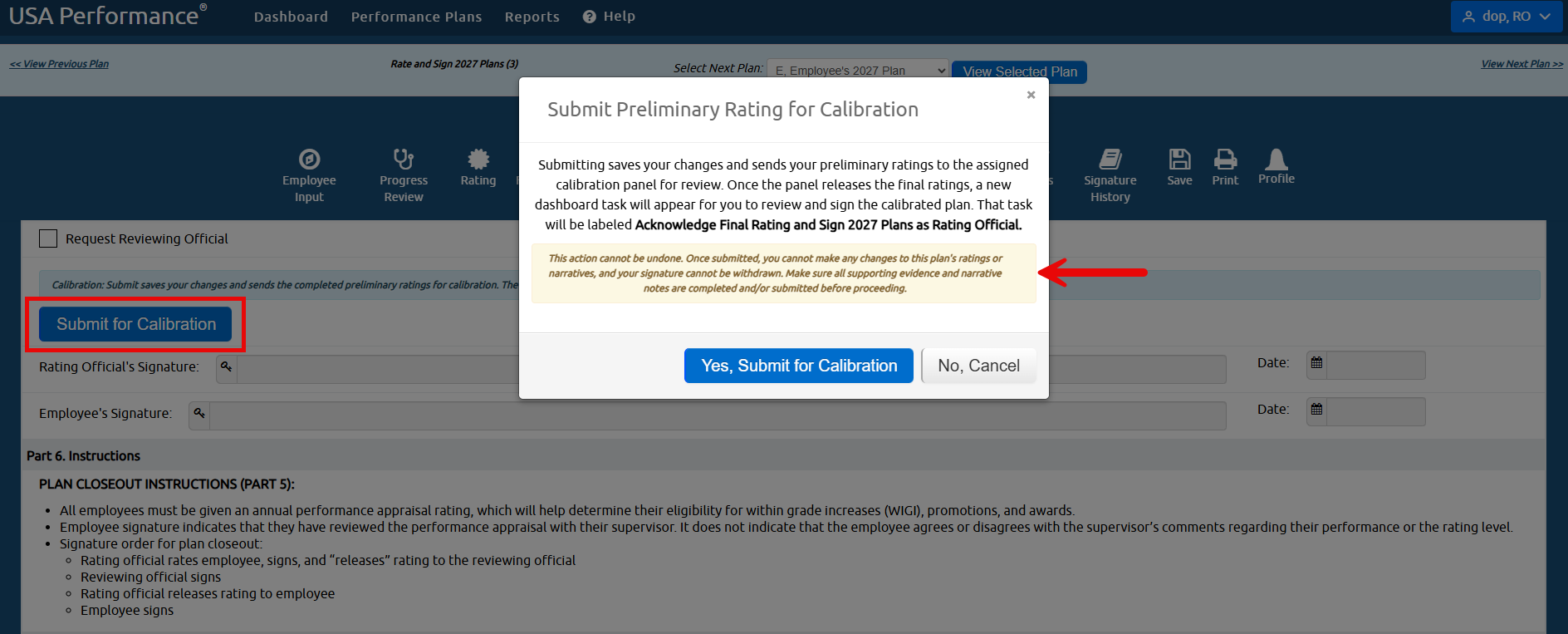 USAP Calibration_RO Submit for Calibration.png